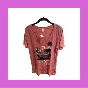 Pimatee by Pine Apparel Pink Kitty Hawk Surf Co. T-Shirt